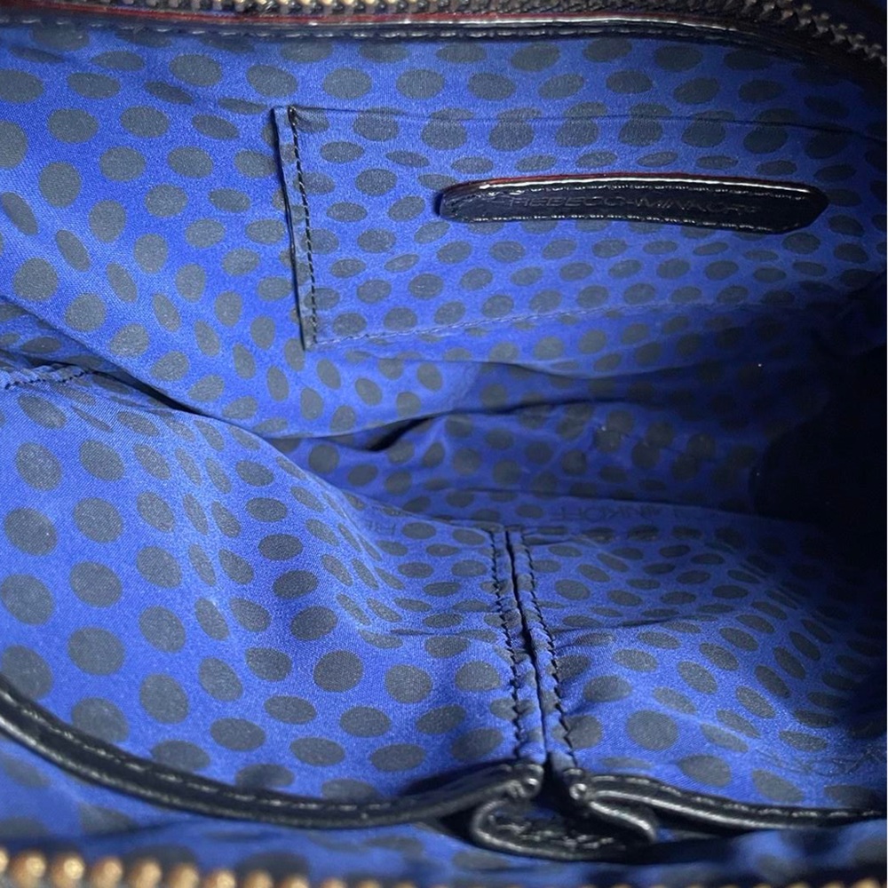 Rebecca Minkoff Mac Bombe Black Grey Tweed Crossbody Shoulder Bag / Clutch - Picture 8 of 10